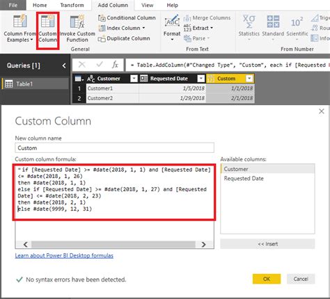 power query m nested if syntax